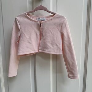 NWOT Bonnie Jean 3T Girls Light Pink Long Sleeve Formal Sweater